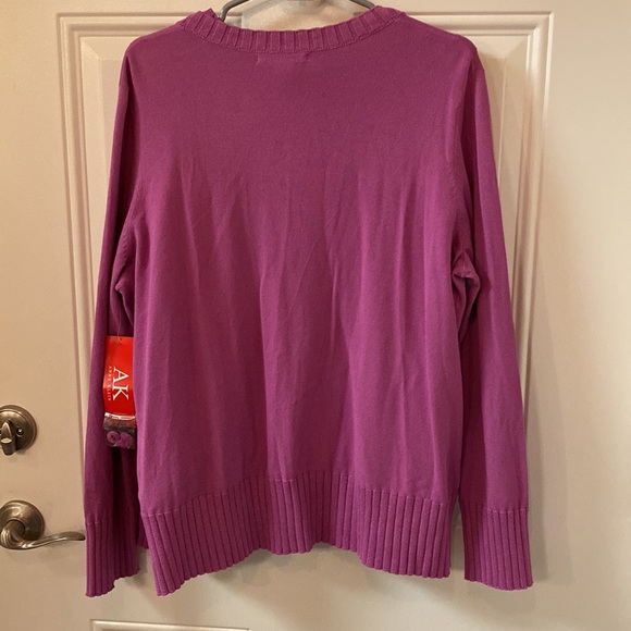 Anne Klein NWT Cardigan Set With Matching Tank Top, 1X, 66% Rayon, 34% Nylon - Picture 7 of 9